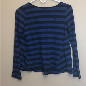 Navy/blue striped Ralph Lauren long sleeve